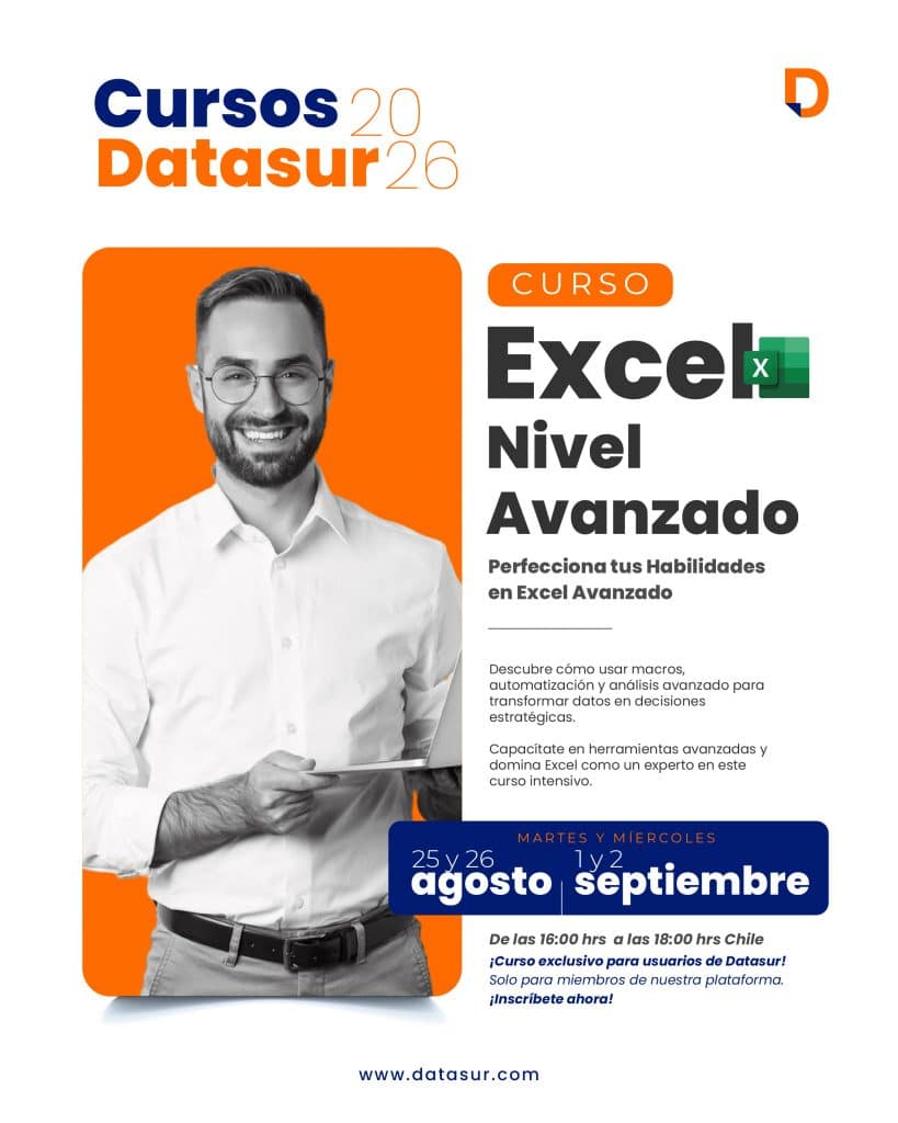 Curso certificado excel avanzado - exclusivo clientes y usuarios Datasur