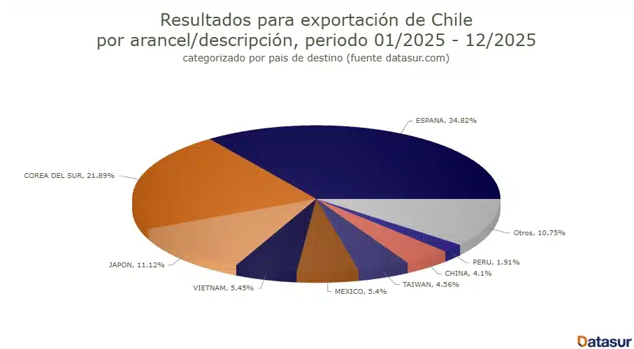 Exportación de Jibia Chile